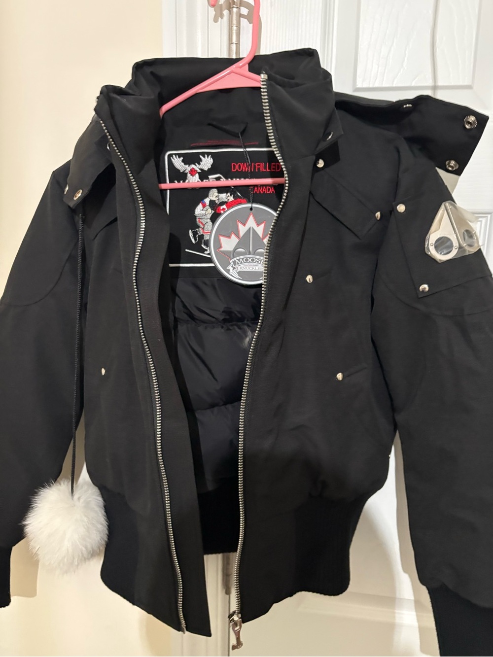 ORIGINAL DEBBIE SHEARLING TRIM BOMBER JACKET (New)